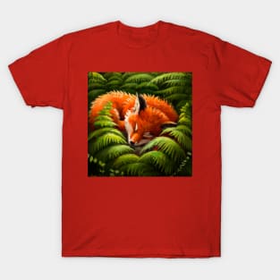 Fox among ferns 2 T-Shirt